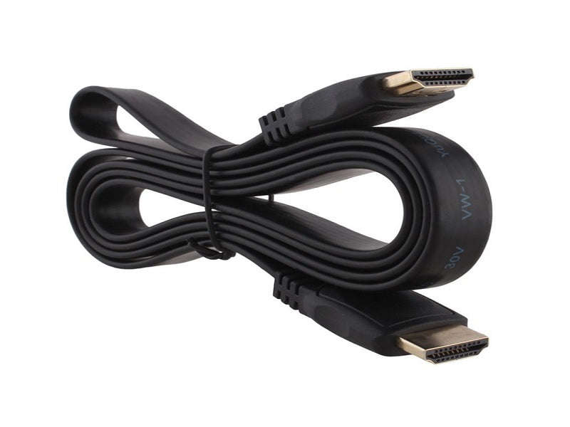 HDMI Flat Cable 1.5m v1.4 - 24K Gold-Plated, 10.2Gbps, 3D (HDMICF1.5-4K)