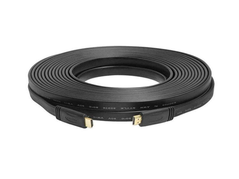 HDMI Flat Cable 20m v1.4 - 24K Gold-Plated, 10.2Gbps, 3D (HDMICF20-4K)