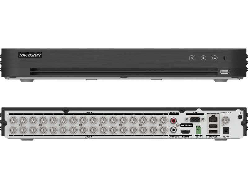 Hikvision iDS-7232HQHI-M2/XT 32-Channel 5MP AcuSense DVR - H.265 Pro+, 4K HDMI, Dual HDD