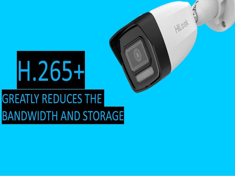 Hilook IPC-B120HA-LU 2MP IP Bullet Camera - 2.8mm, 30m IR, White Light, PoE, IP67