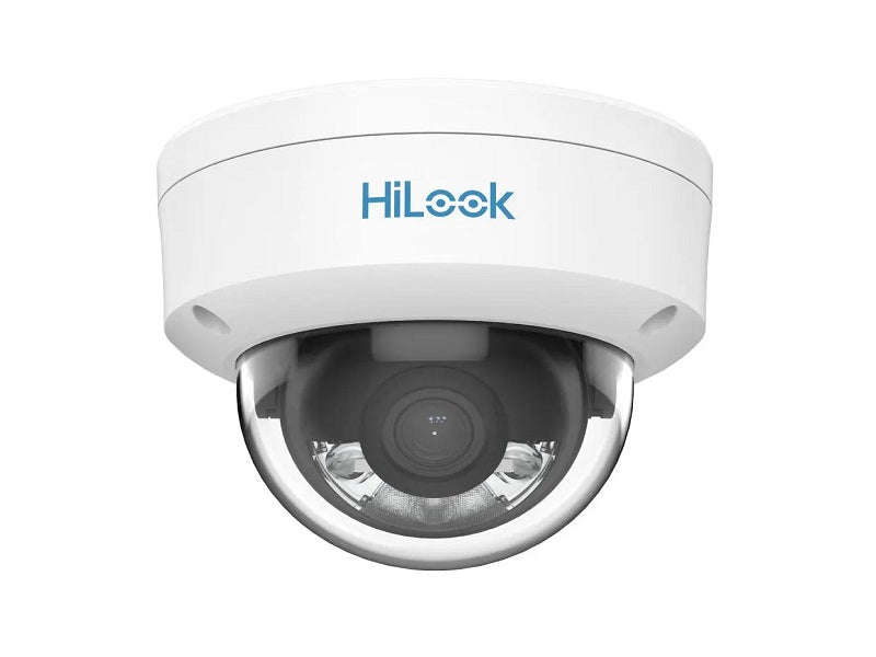Hilook IPC-D129HA ColorVu 2MP IP Dome Camera - 2.8mm, 30m White Light, PoE, IP67
