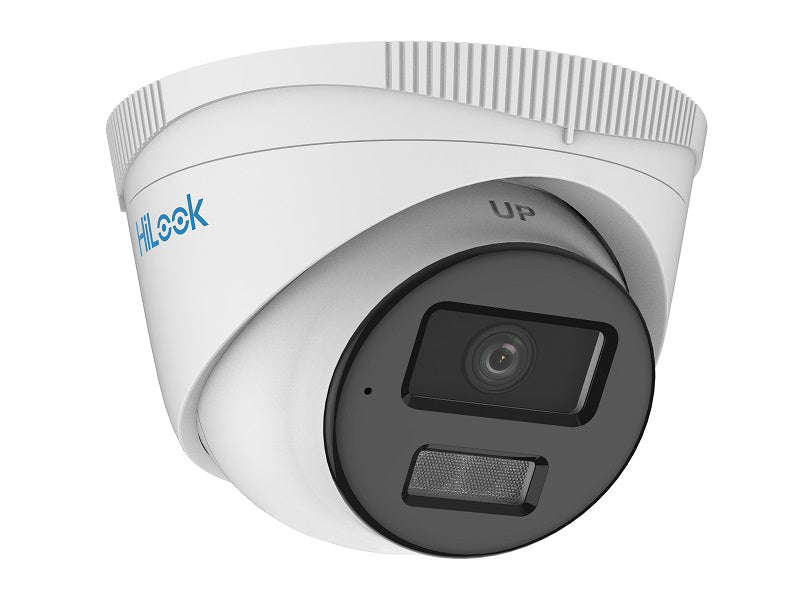HiLook IPC-T229HA-LU 2MP ColorVu IP Turret Camera 2.8mm - 30m, Audio, PoE