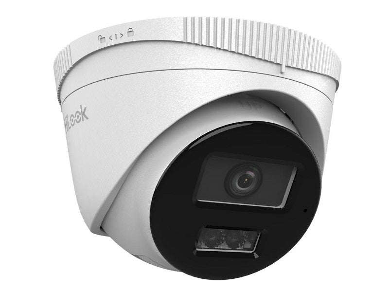 HiLook IPC-T240HA-LU 4MP IP Turret Camera - 2.8mm, 30m IR, 120dB WDR, ColorVu, Mic