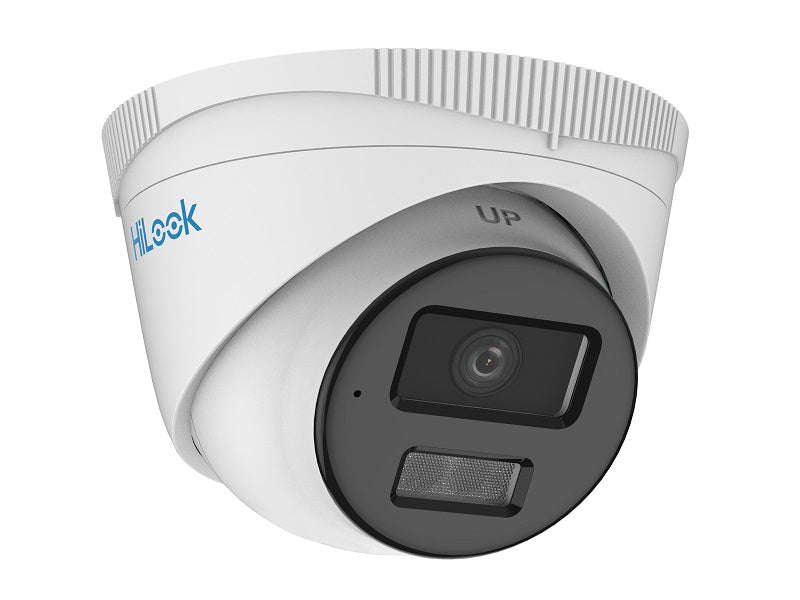 HiLook IPC-T249HA-LU 4MP ColorVu IP Turret Camera 2.8mm - 30m, Audio, PoE