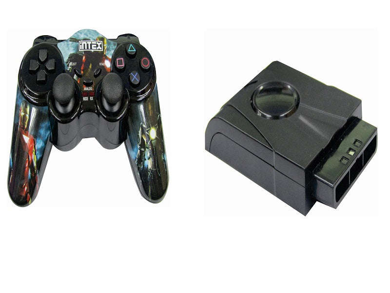 Wireless PS2 Gamepad Controller (ITGPW06) - 2.4GHz, Vibration, 30ft Range