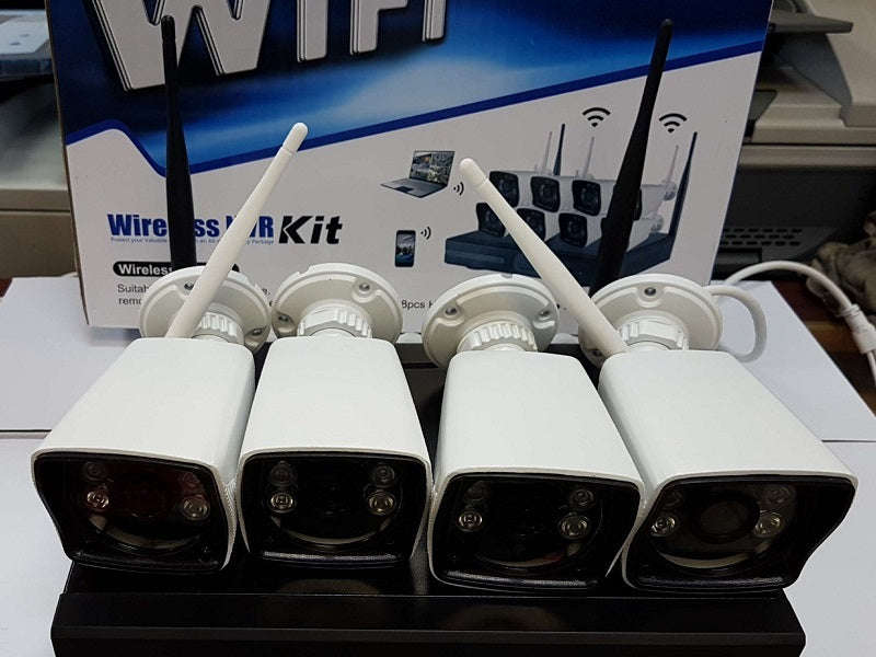 Zavision K9604 Wireless 4-Channel Camera Kit 1MP 720P - WiFi NVR, HDMI/VGA