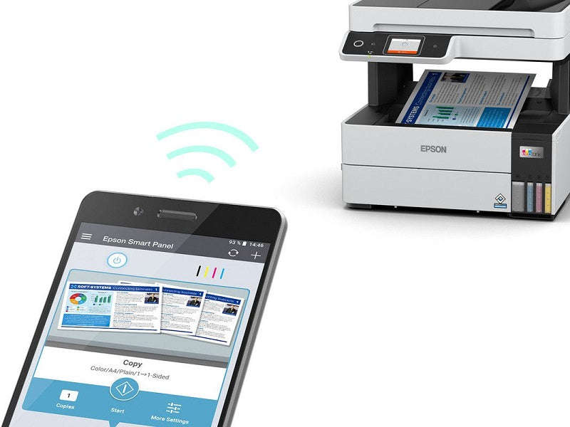 Epson EcoTank L6490 A4 Wi-Fi All-in-One Printer - Print/Scan/Copy/Fax, ADF, 37 ppm