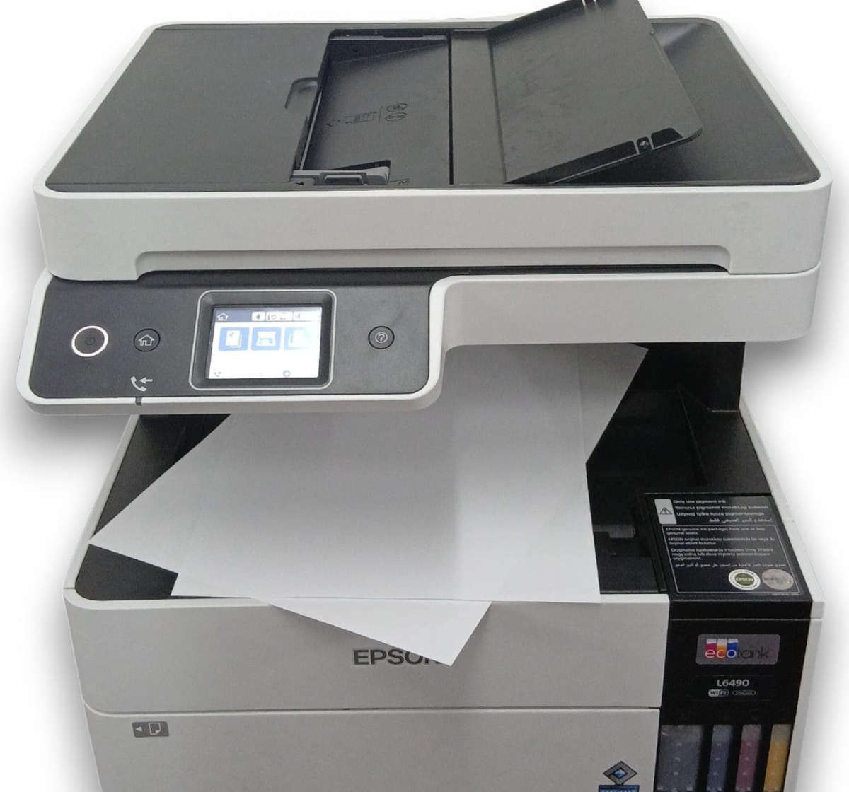 Epson EcoTank L6490 A4 Wi-Fi All-in-One Printer - Print/Scan/Copy/Fax, ADF (Pre-Loved)