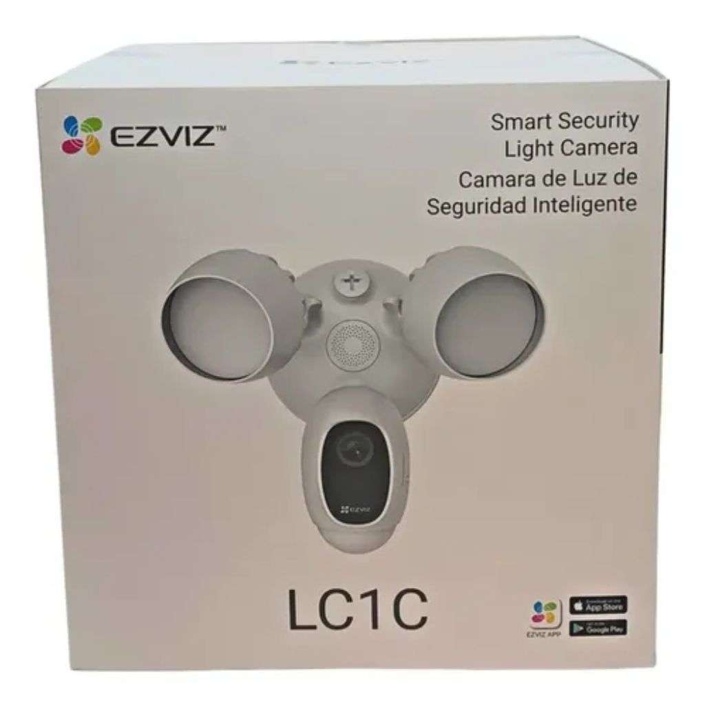 EZVIZ LC1C Floodlight Security Camera - 1080p, 2000lm, Siren (Pre-Loved)