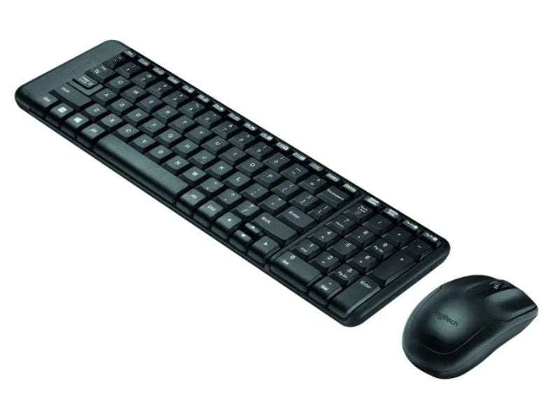 Logitech MK220 Wireless Keyboard & Mouse Combo - Compact, USB Receiver, Black