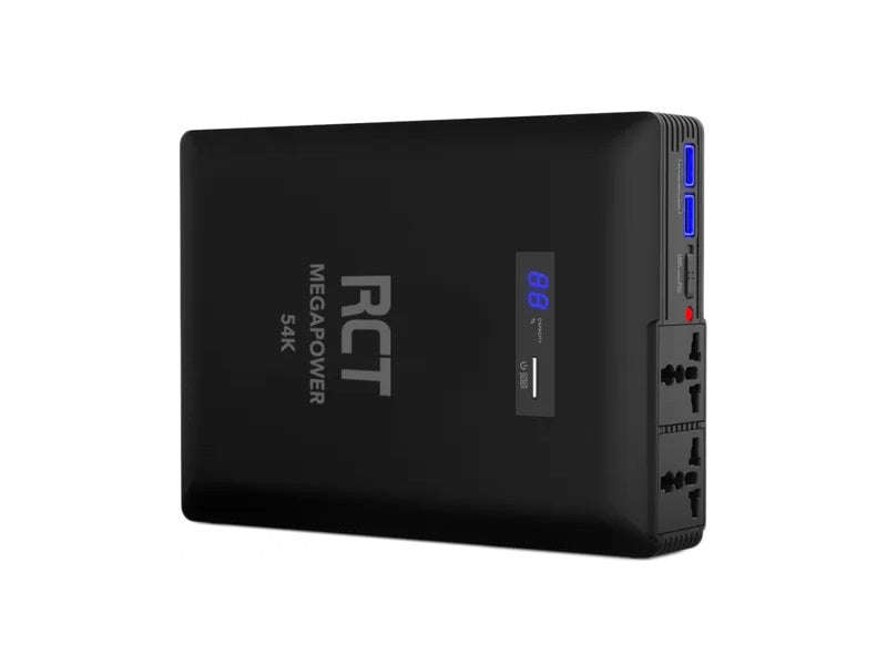 RCT MP-PBS54AC MegaPower 54000mAh AC Power Bank - 2x 230V AC 200W, USB-C