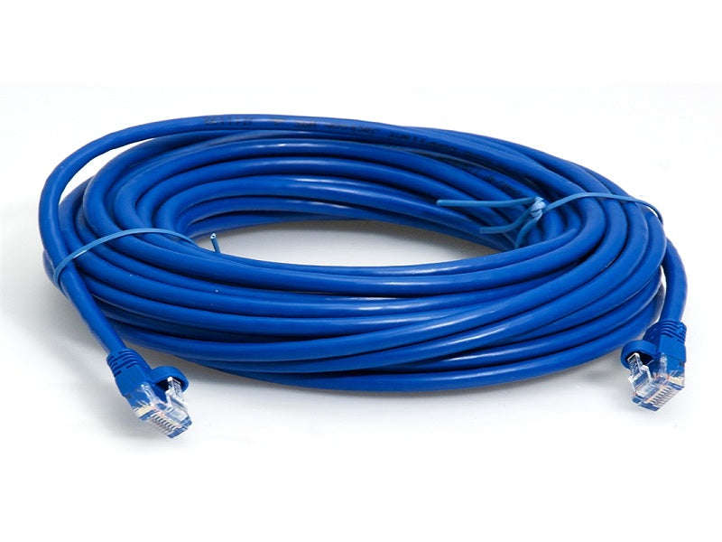 Cat5e Network Patch Cable - 10m, RJ45, Snagless, Blue Ethernet LAN