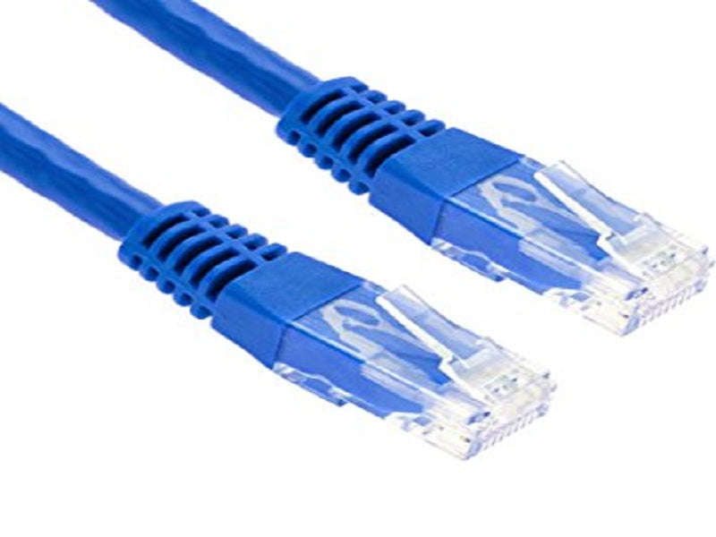 Cat5e Network Patch Cable - 10m, RJ45, Snagless, Blue Ethernet LAN