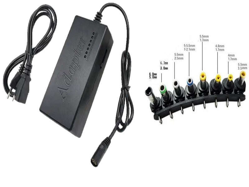 Universal Laptop Power Adapter 96W - 8-Pin, 12-24V, Notebook Charger