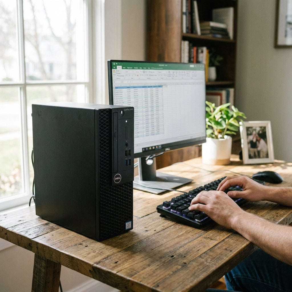 Dell OptiPlex 3060 Desktop - i5 8th Gen, 8GB RAM, 240GB SSD, Win 10 Pro (Ex-Demo)
