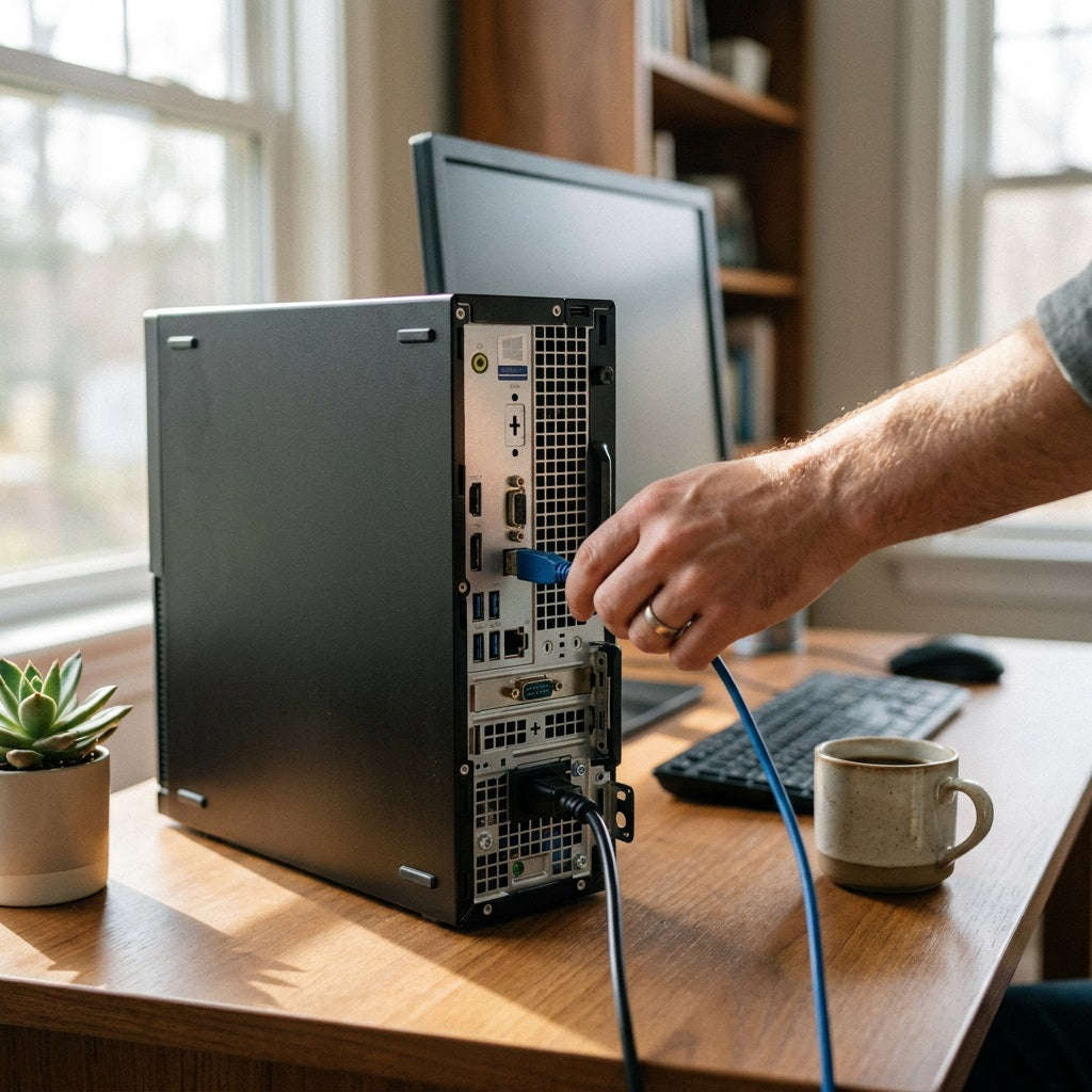 Dell OptiPlex 3060 Desktop - i5 8th Gen, 8GB RAM, 240GB SSD, Win 10 Pro (Ex-Demo)