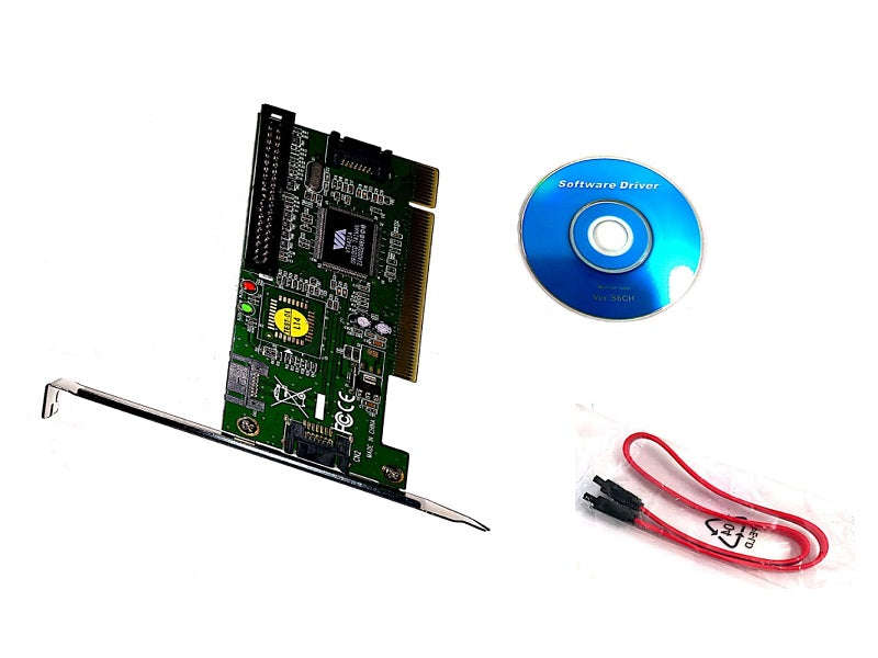 PCI SATA Controller Card - 4-Channel, RAID 0/1/0+1, 1.5Gbps, 32-Bit