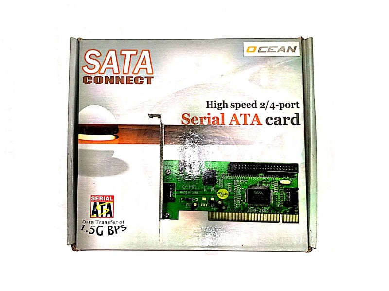 PCI SATA Controller Card - 4-Channel, RAID 0/1/0+1, 1.5Gbps, 32-Bit