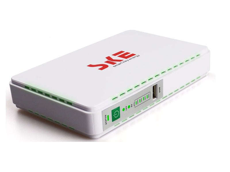 SKE POE-430P Mini DC UPS 8800mAh - 15/24W, PoE, 10hr Backup for Router & Camera
