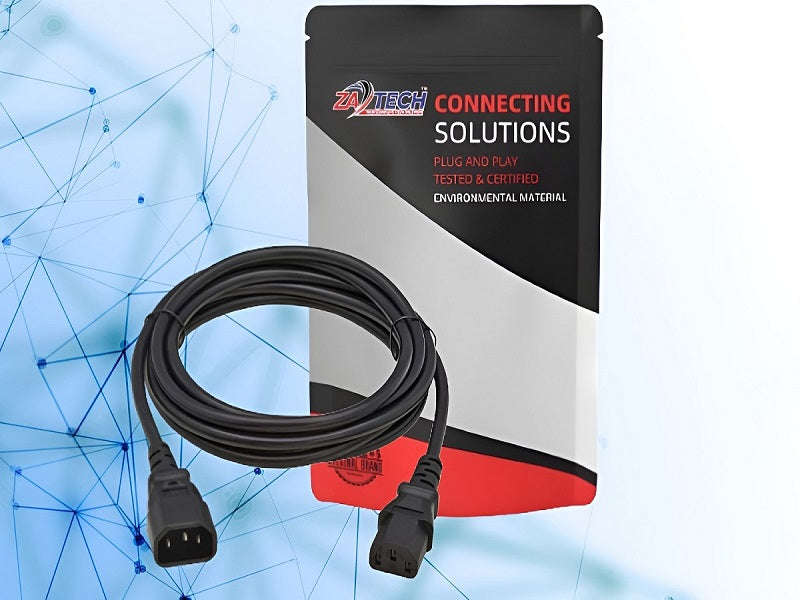 ZATECH Heavy-Duty Power Extension Cable - Universal Home & Office