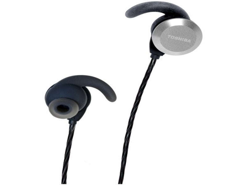 Toshiba RZE-BT300E Wireless Magnetic Earphones - Black, Bluetooth 4.2, Multipoint