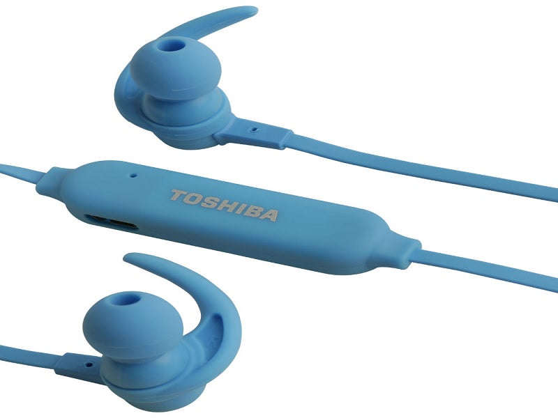 Toshiba RZE-BT31E Wireless Bluetooth Earphones - Blue, Mic, Multipoint