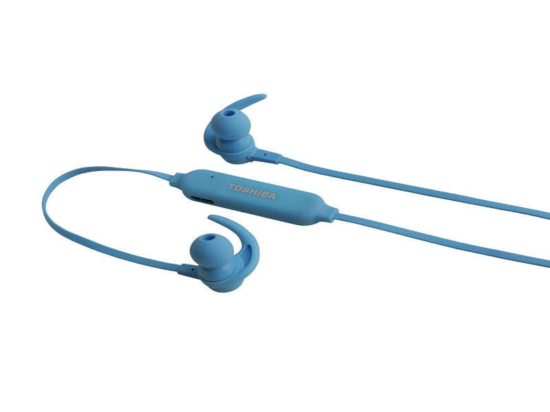 Toshiba RZE-BT31E Wireless Bluetooth Earphones - Blue, Mic, Multipoint