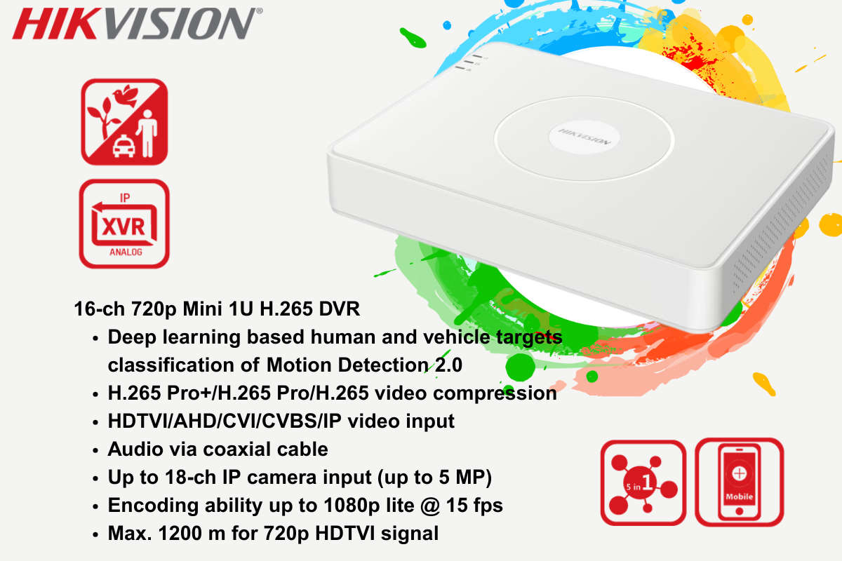 Hikvision 16CH ColorVu CCTV Kit with Zatech Junction Boxes & Cable Rolls
