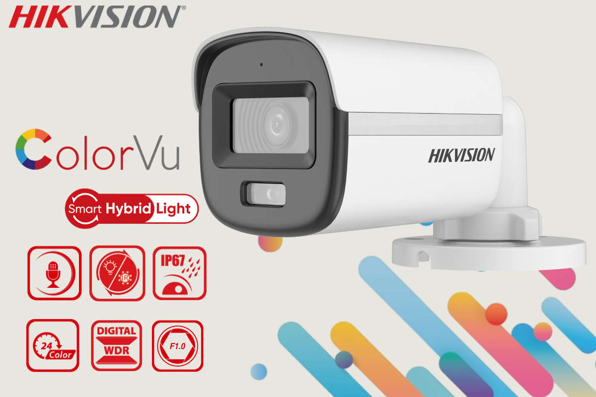 Hikvision 8CH ColorVu CCTV Kit with 1TB HDD, Zatech Ready-Made Cable and JB