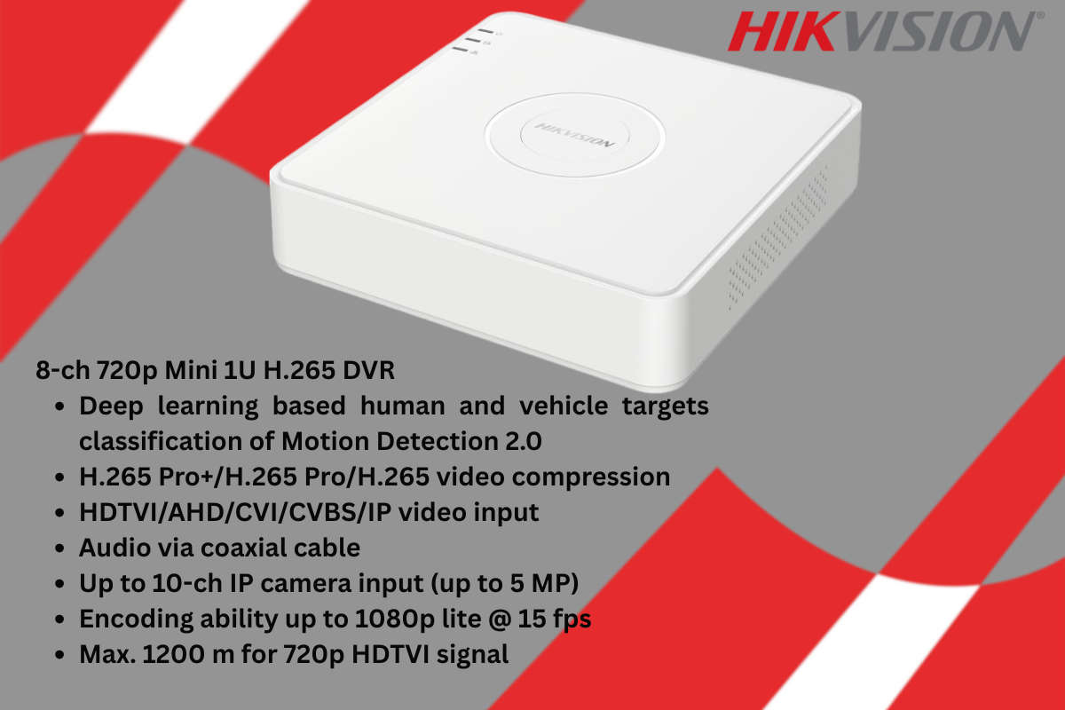 Hikvision 8CH Dome CCTV Kit with Zatech junction boxes & Cable roll