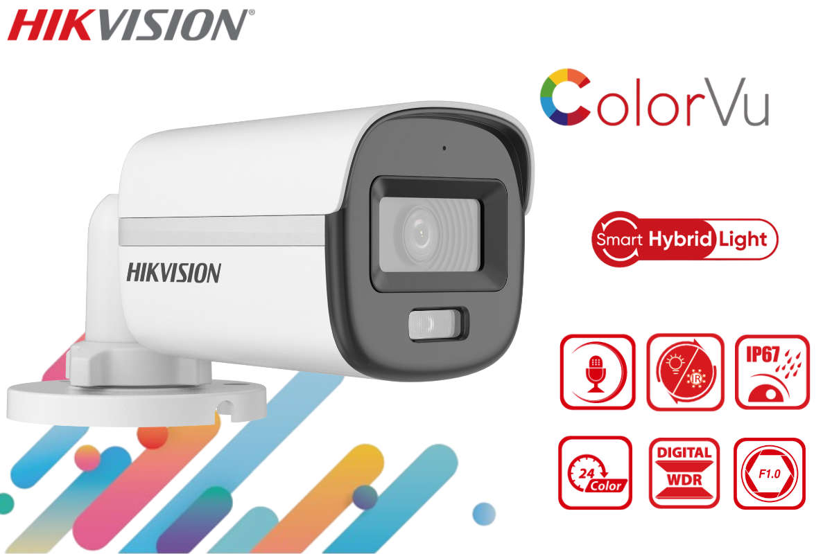 Hikvision 4-Ch ColorVu CCTV Kit with 1TB eSSD DVR, Zatech RG59 Roll and JB