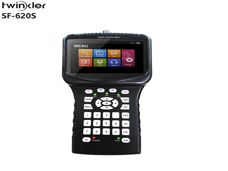 Twinkler SF-620S Digital Satellite Finder Meter - DVB-S2, 4.3" LCD, 1080p HD