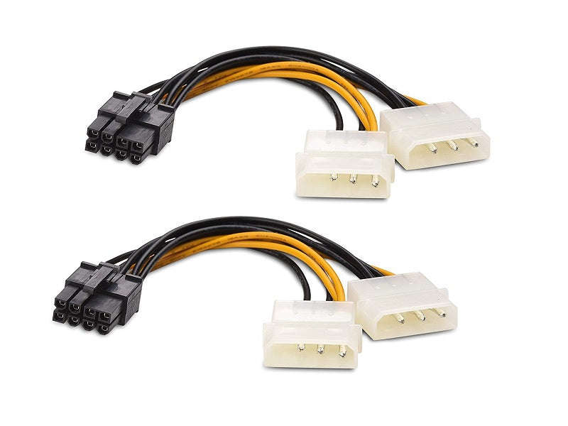 SATA Power Cable 8-Pin Male to 8-Pin Female - 20cm Extension
