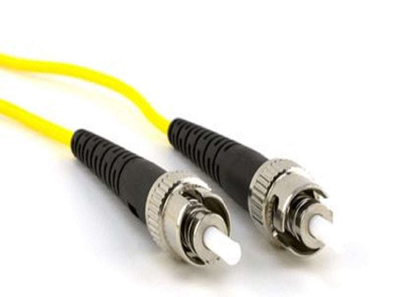 ST/PC Singlemode Fibre Optic Cable 3m - 9/125 Duplex, LSZH Patch Lead