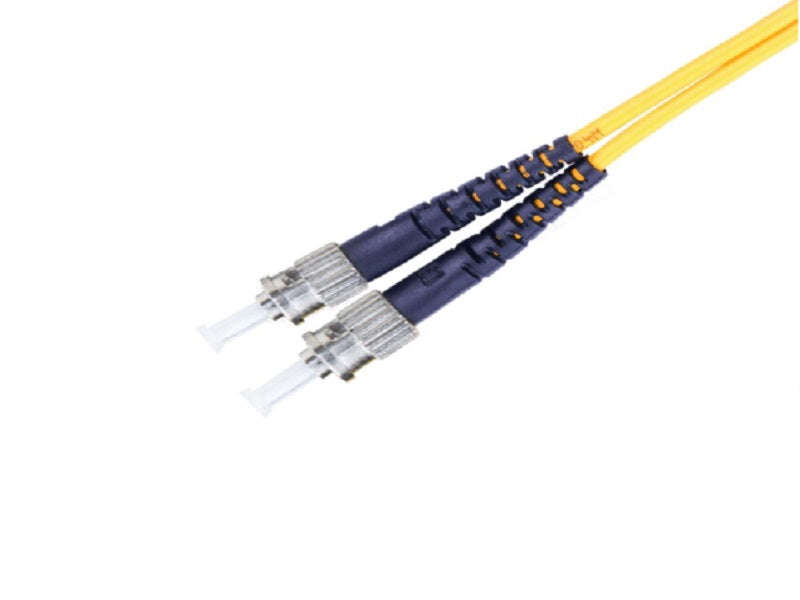 ST/PC Singlemode Fibre Optic Cable 3m - 9/125 Duplex, LSZH Patch Lead