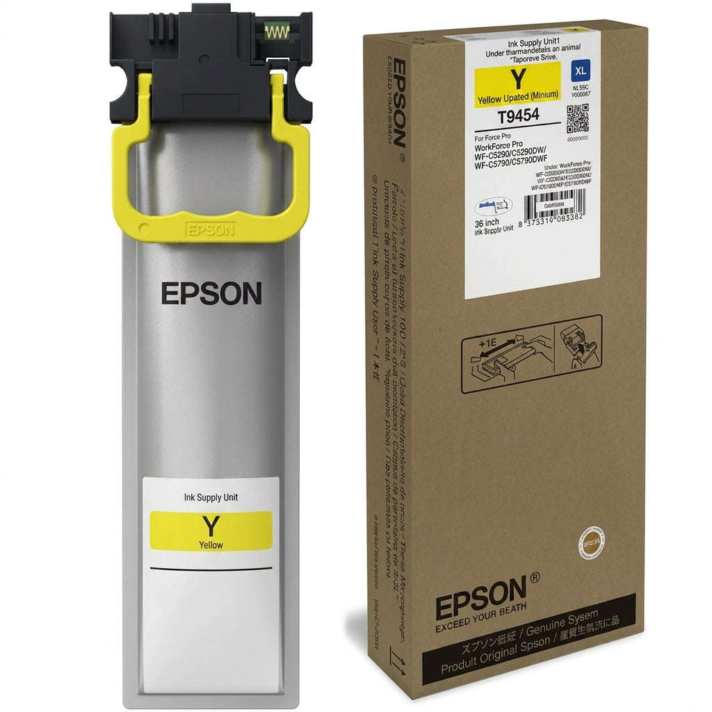 Epson T9454 XL Yellow Ink Cartridge - WorkForce Pro, 5,000 Pages