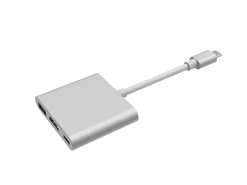Alcell USB-C 3-in-1 Multiport Adapter - 4K HDMI, USB 3.0, USB-C PD (TC3IN1C)