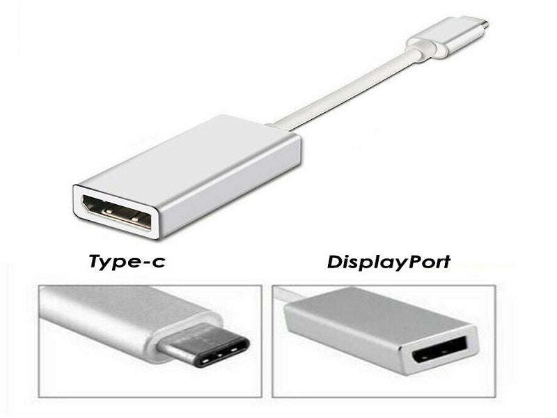 USB-C to DisplayPort Adapter Cable - USB 3.1, Thunderbolt 3 Compatible