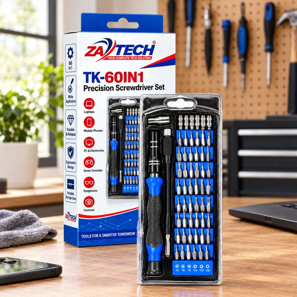 ZATECH TK-60IN1 60-in-1 Precision Screwdriver Repair Kit - PC & Phone