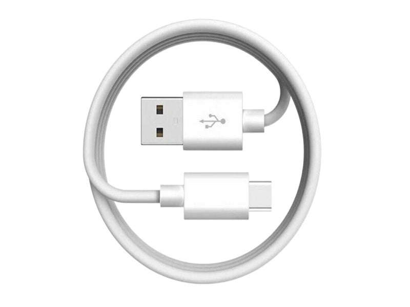ZATECH USB-A to USB-C Fast Charging Data Cable 3m 3A - White, Smartphones & Laptops