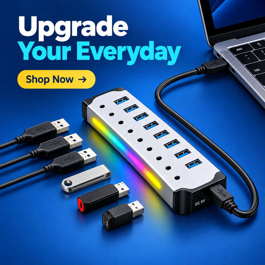 7-in-1 USB 3.2 Multi-Port Hub Adapter for Laptop & PC (USB32-H7M1)