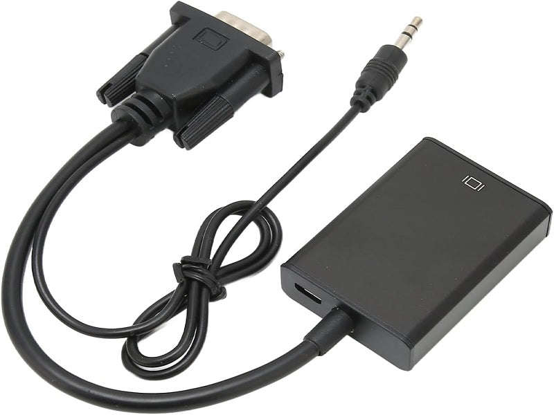 VGA to HDMI Converter with Audio - Mirror or Extend, Portable Adapter