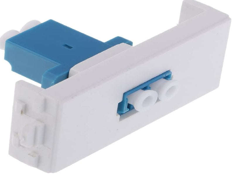 LC Fibre Optic Wall Socket Module - Single Fibre Adaptor for All Fibre Optic Cables