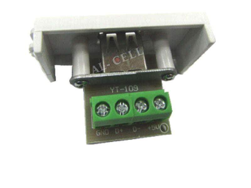 USB Female Wall Plate Socket over Cat6 - Keystone USB Extension for Structured Cabling