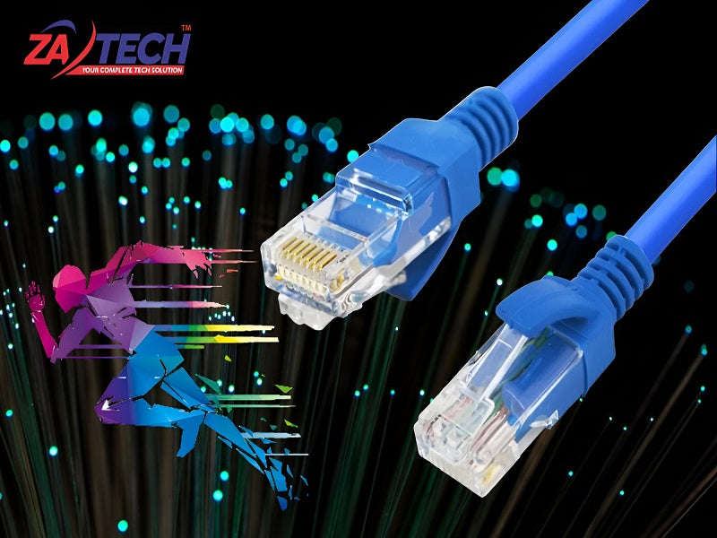 ZATECH Cat6 Ethernet Cable 1.5m UTP CCA - RJ45 Network Cable (ZA-CAT6-1.5M-UC)