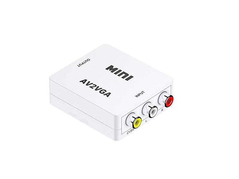 ZATECH AV to VGA Converter - RCA CVBS to 1080p VGA, No Power Needed