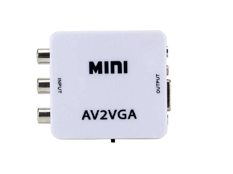 ZATECH AV to VGA Converter - RCA CVBS to 1080p VGA, No Power Needed