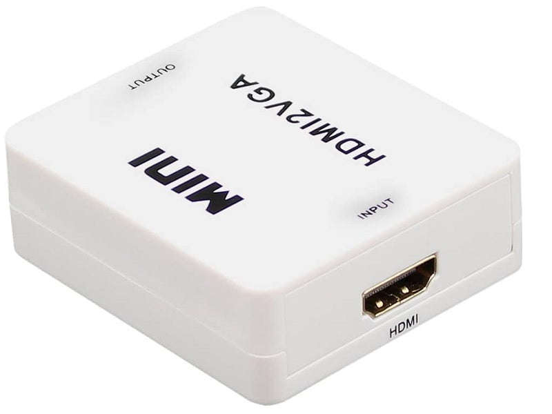 ZATECH HDMI to VGA Converter - 1080p with Audio Output, Plug & Play