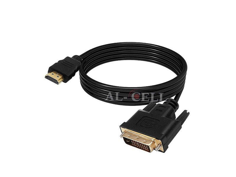 ZATECH HDMI to DVI Cable 1.5m - HDMI to DVI 24+1, 1080p, Gold Plated, Shielded