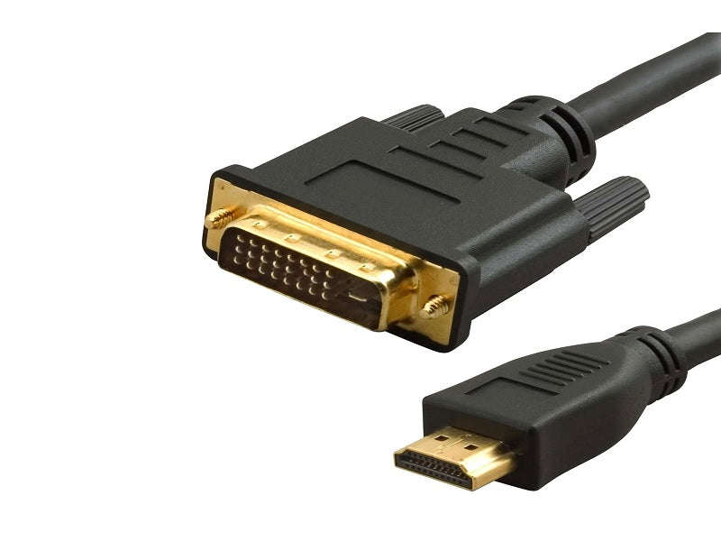 ZATECH HDMI to DVI Cable 1.5m - HDMI to DVI 24+1, 1080p, Gold Plated, Shielded
